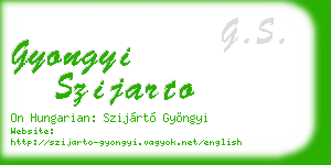 gyongyi szijarto business card